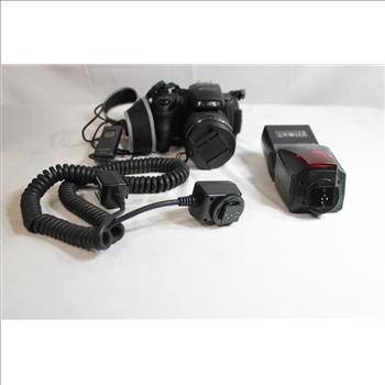 FujiFilm HS25EXR Digital Camera, EF-42 Flash, Flash Cord, And Remote Shutter Release
