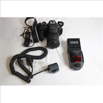FujiFilm HS25EXR Digital Camera, EF-42 Flash, Flash Cord, And Remote Shutter Release