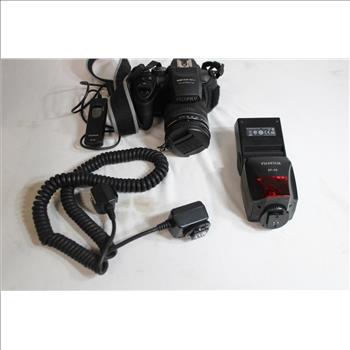 FujiFilm HS25EXR Digital Camera, EF-42 Flash, Flash Cord, And Remote Shutter Release