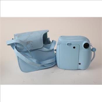 Fujifilm Instax Mini 7+ Polaroid Camera With Carrying Case, Light Blue