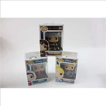 Funko Pop! Cinderella, Belle And Others 6 Pieces