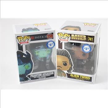 Funko Pop Dota Phantom Assassin, Funko Pop MIB Alien Twins Figurines, 2 Pieces