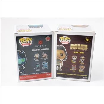 Funko Pop Dota Phantom Assassin, Funko Pop MIB Alien Twins Figurines, 2 Pieces