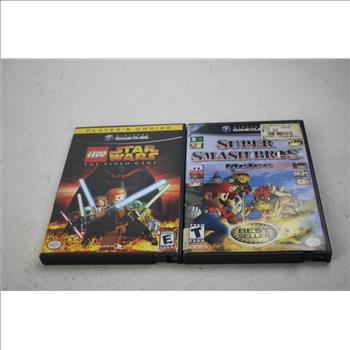 Gamecube Super Smash Bros. Melee LEGO Star Wars Games 2 Pieces