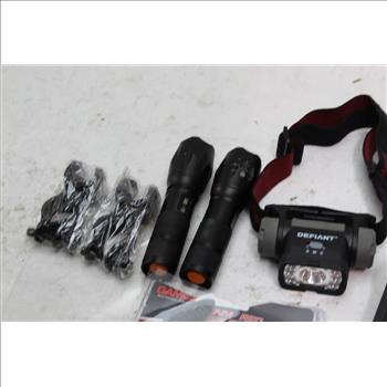 Gamo Red Laser Sight, Ultra Fire Flashlights+ More 12 Pieces