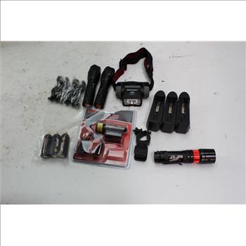 Gamo Red Laser Sight, Ultra Fire Flashlights+ More 12 Pieces