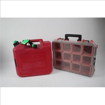 Gasoline Container, Lug Wrench,  And More