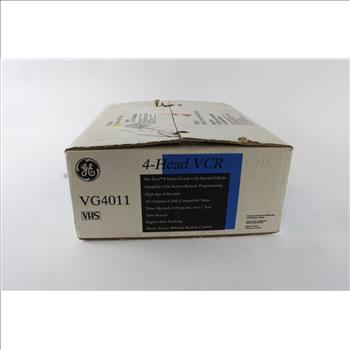GE 4-Head VCR With Remote