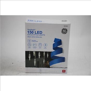 GE Stay Bright 150 LED Icicle-Style Lights, 5270931