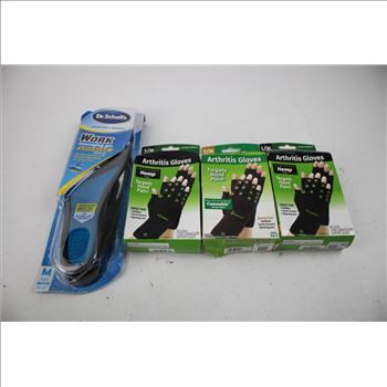 Gel Insoles, Arthritis Gloves, Callus Removing Kit, Hand Sanitizers, And More