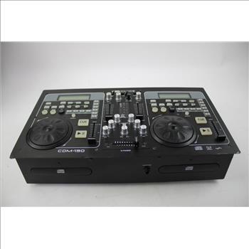 Gem Sound CDM-150 Dual Deck CD Player DJ Mixer