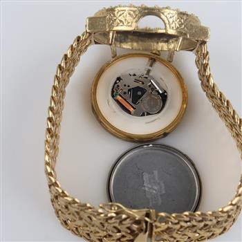 Geneve 10kt Gold Band Classic Watch