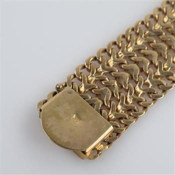 Geneve 10kt Gold Band Classic Watch