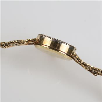 Geneve 14kt Gold Diamond Dress Watch - Evaluated By Our Certified Gemologist-AGS/GIA