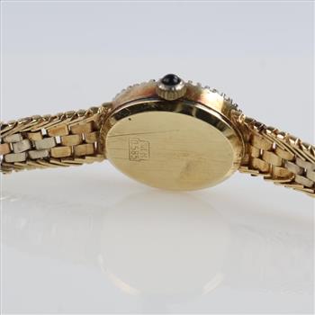 Geneve 14kt Gold Diamond Dress Watch - Evaluated By Our Certified Gemologist-AGS/GIA