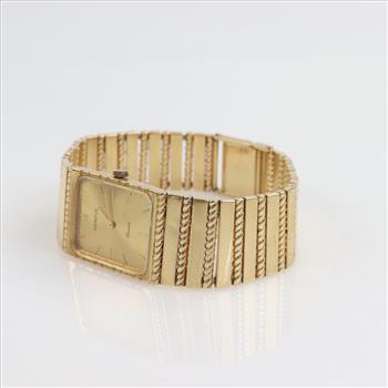 Geneve Bracelet Dress 14kt Gold Watch - Evaluated By Our Certified Gemologist-AGS/GIA