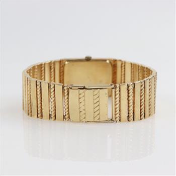 Geneve Bracelet Dress 14kt Gold Watch - Evaluated By Our Certified Gemologist-AGS/GIA