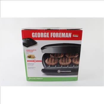 George Foreman 2-In-1 Grill & Panini Classic Plate 5 Serving Grill