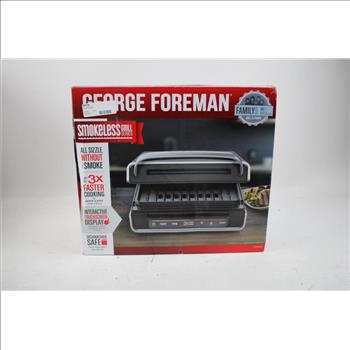 George Foreman Smokeless Grill Series Digital Smart Select Grill