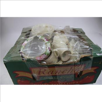 Georgian Eggshell China Set 53 Pieces