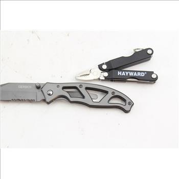 Gerber .4660716A1 Folding Knife And Hayward Multitool: 2 Items