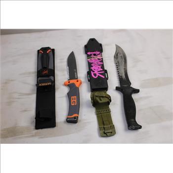 Gerber And Other Knives,3 Pieces