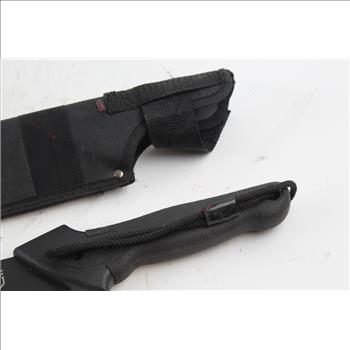 Gerber Back Serrated Machete And Sheath