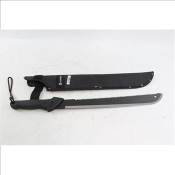 Gerber Back Serrated Machete And Sheath