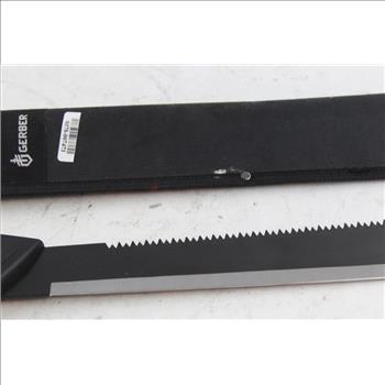 Gerber Back Serrated Machete And Sheath