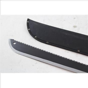 Gerber Back Serrated Machete And Sheath