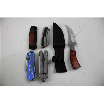 Gerber, Buck, Kobalt And Other Knives, 9 Pieces