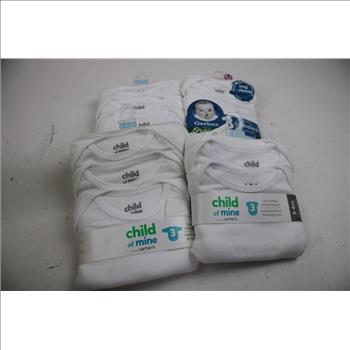 Gerber, Carter's, Capelli, Baby Bibs, Onesies, Socks Bulk Lot, 32 Pieces