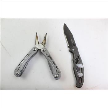 Gerber Folding Knife, Gerber Multi Tool: 2 Items