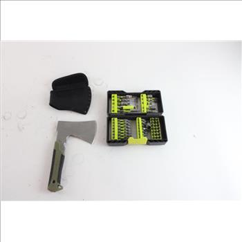 Gerber Hatchet & Ryobi Bit Set, 2 Pieces