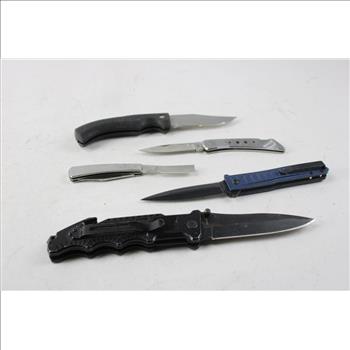 Gerber Knife And Other Knives, 5 Pieces