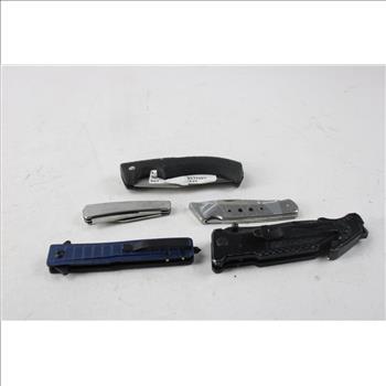 Gerber Knife And Other Knives, 5 Pieces