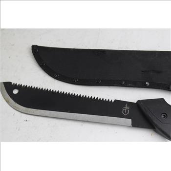 Gerber Machete Knife In Sheath