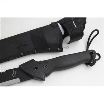 Gerber Machete Knife In Sheath