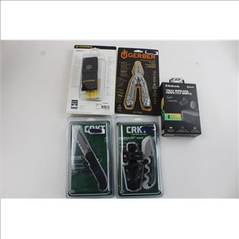 Gerber Multi-tool, Leatherman 18 N 1 Tool + 3 More Items