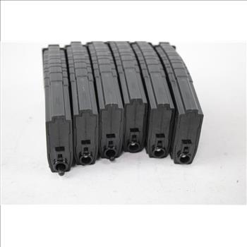 G&G Armament 120 RD Mid-Cap Polymer Airsoft Magazine Black 6pcs & G&G Bb Ammo Mag