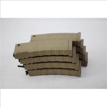 G&G Armament 120 RD Mid-Cap Polymer Airsoft Magazine Tan 8pcs