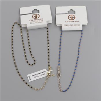 Giani Bernini Sterling Silver Beaded Jewelry, 2 Pieces