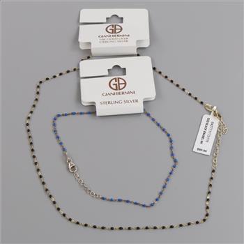 Giani Bernini Sterling Silver Beaded Jewelry, 2 Pieces
