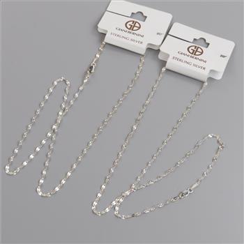 Giani Bernini Sterling Silver Necklaces, 2 Pieces