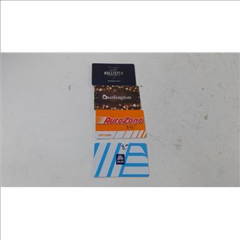 Gift Card Lot, 4 Pieces