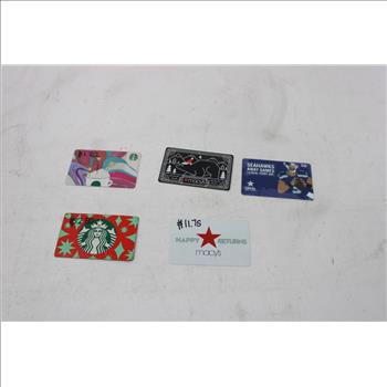 Gift Card Lot - Macy's Starbucks, McDonald's And More