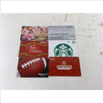 Gift Cards 6 Pieces