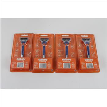 Gillette Fusion 5 Razor Handles With Cartridge, 4 Pieces