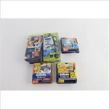 Gillette Fusion Proglide Shaver, Schick Hydro 5 Groomer, And More, 5 Pieces