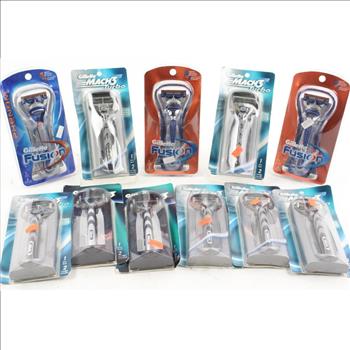 Gillette Mach 3, Fusion Razor Packs, 6+ Pieces